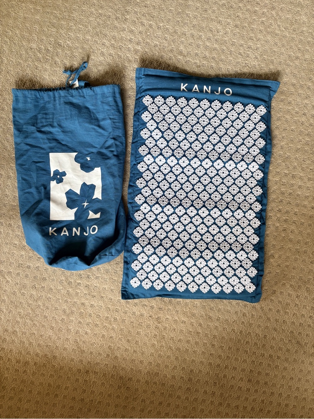 Kanjo Memory Foam Acupressure Mat in Sapphire Blue with Matching Carry Bag